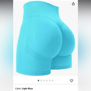 Yeoreo Women’s High Waist Workout Yoga Gym Smile Contour Seamless Shorts